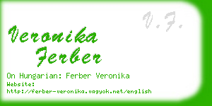 veronika ferber business card